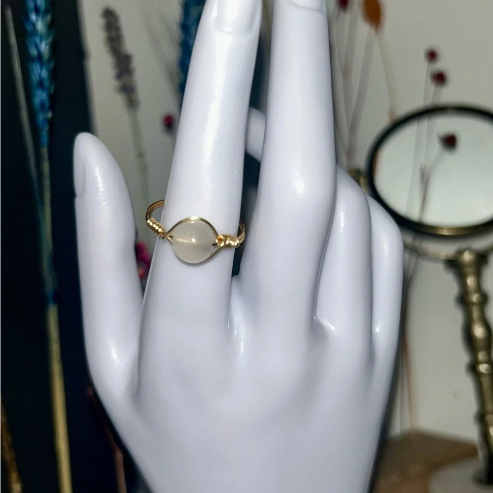 - 🌼Moonstone rings (custom Size just for you) - Picture 10 of 10